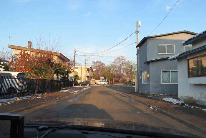 webnews今朝の北見／松浦水産駐車場裏の通り