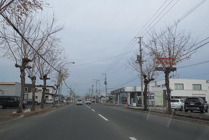 webnews今朝の北見／北見日産常盤店前