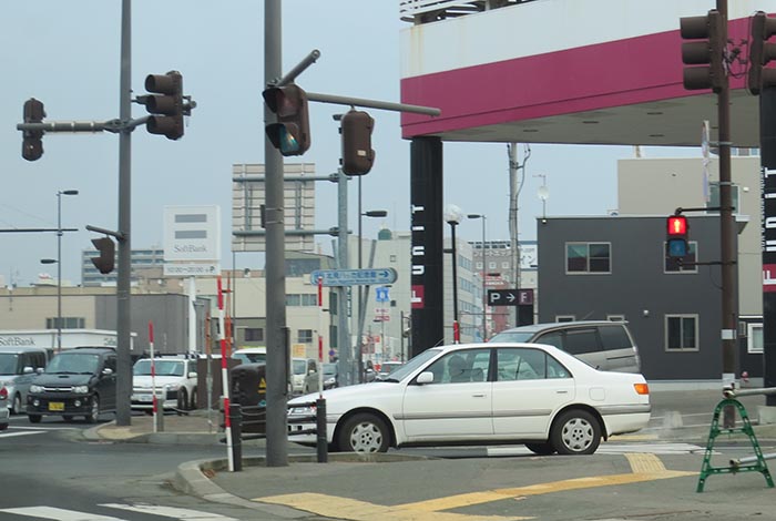 webnews今朝の北見／写真奥が北見駅方向