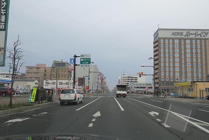 webnews今朝の北見／国道39号、大通りの西４丁目通り交差点