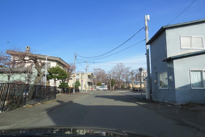 webnews今朝の北見／松浦水産駐車場裏の通り