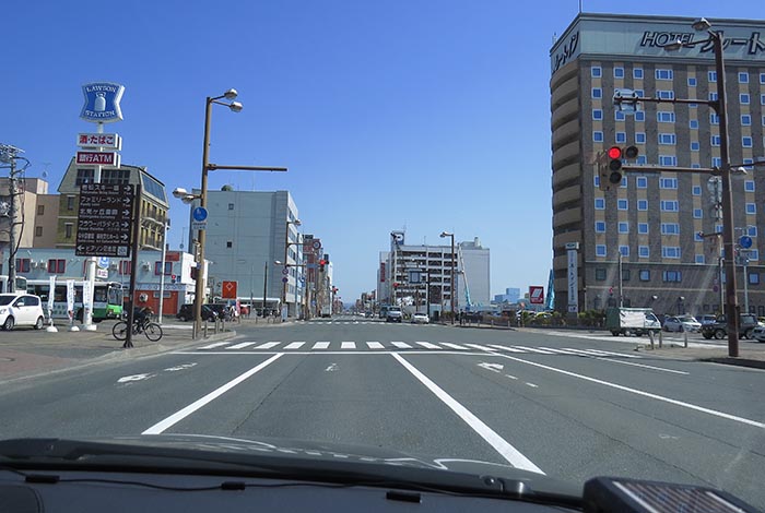 webnews今朝の北見／国道39号、大通りの西４丁目通り交差点