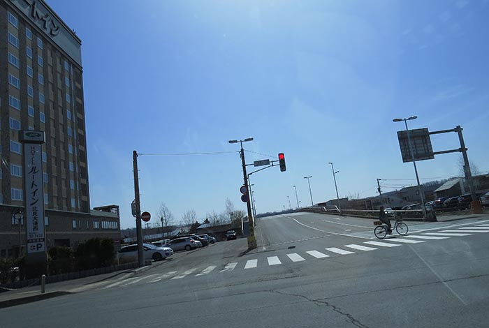 webnews今朝の北見／西４丁目通りの跨線橋側