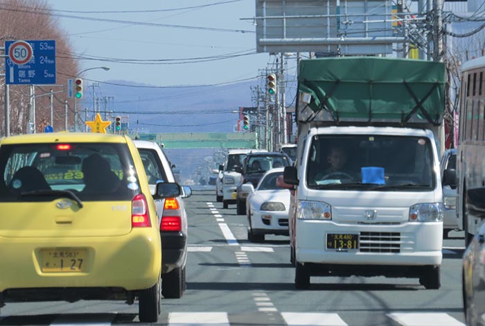 webnews今朝の北見／東６号線昭和通り交差点から奥は端野、美幌、網走、知床方面