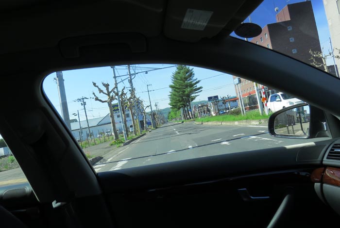 webnews今朝の北見／緑園通り交差点から常磐公園方向