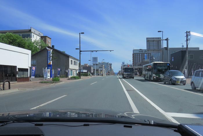 webnews今朝の北見／五差路から北見駅方向