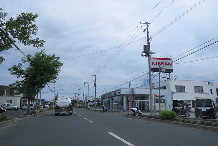 webnews今朝の北見／北見日産常盤店前
