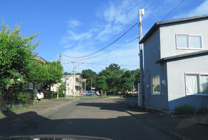 webnews今朝の北見／松浦水産駐車場裏の通り