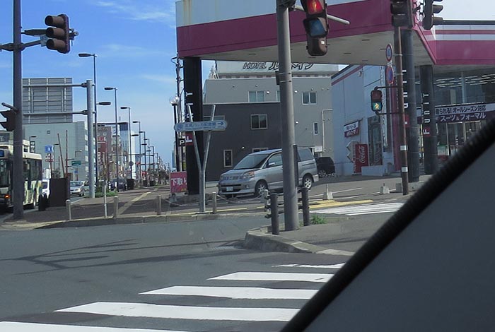 webnews今朝の北見／写真奥が北見駅方向