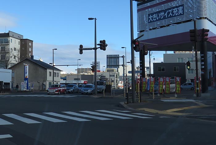 webnews今朝の北見／写真奥が北見駅方向