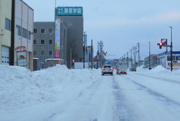 webnews今朝の北見／緑園通り交差点