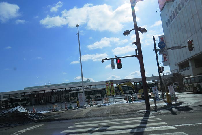 webnews今朝の北見／北見駅前広場は整備中