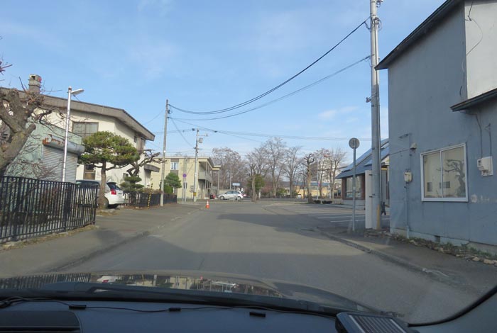 webnews今朝の北見／松浦水産駐車場裏の通り