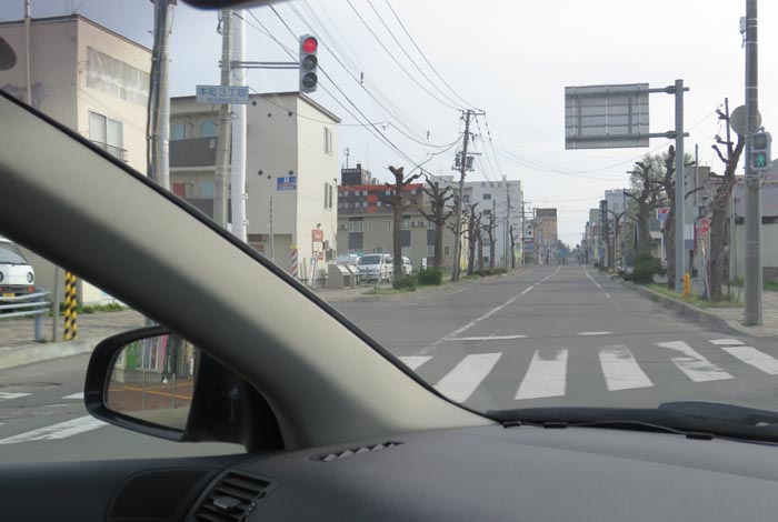 webnews今朝の北見／交差点から北４条通り側のパレスビル方向