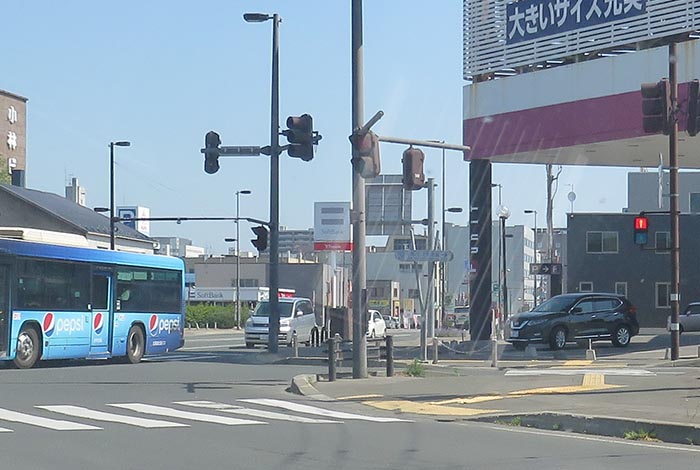 webnews今朝の北見／写真奥が北見駅方向