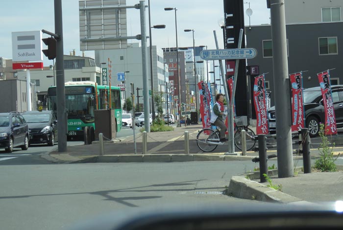 webnews今朝の北見／写真奥が北見駅方向