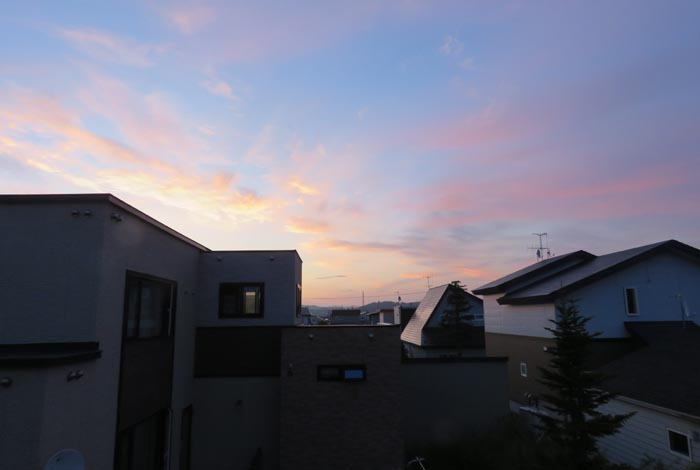 webnews今朝の北見／東の空