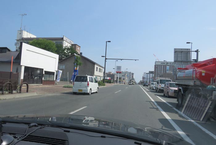 webnews今朝の北見/五差路から北見駅方向