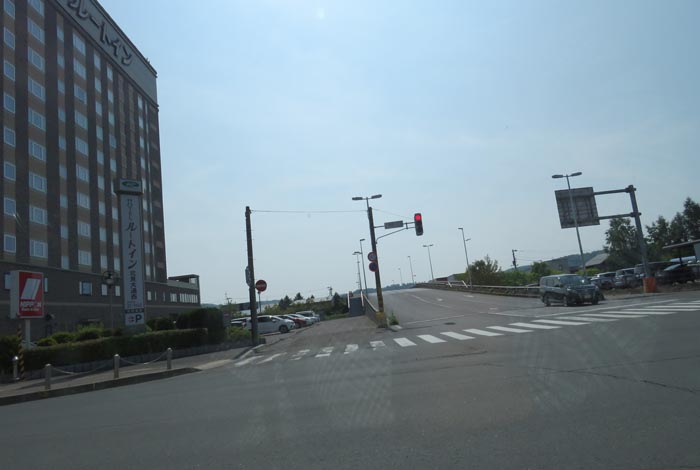 webnews今朝の北見/西4丁目通りの跨線橋側