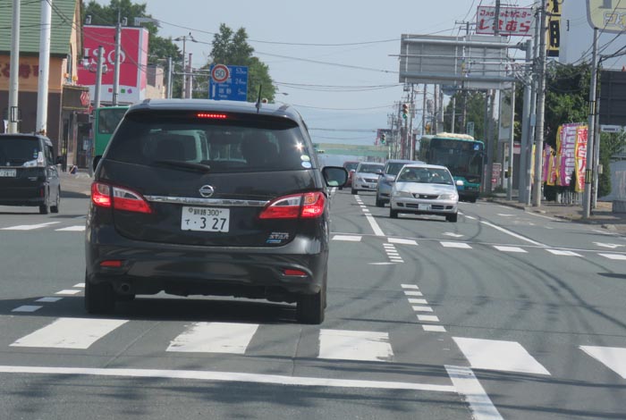 webnews今朝の北見/東6号線昭和通り交差点から奥は端野、美幌、網走、知床方面