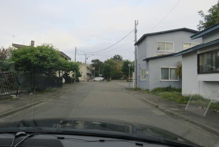 webnews今朝の北見／松浦水産駐車場裏の通り