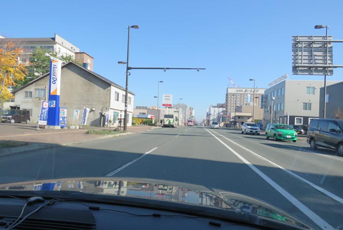 webnews今朝の北見/五差路から北見駅方向