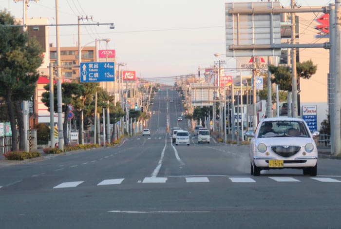 webnews今朝の北見／交差点から奥は常呂方面