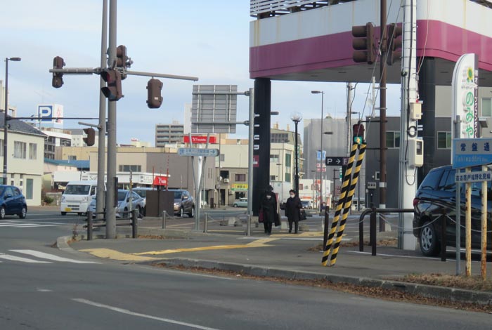 webnews今朝の北見／写真奥が北見駅方向