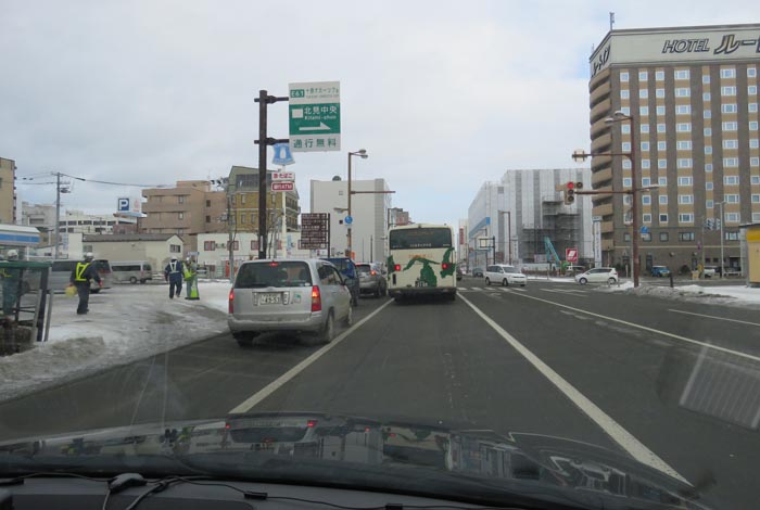 webnews今朝の北見/国道39号、大通りの西4丁目通り交差点