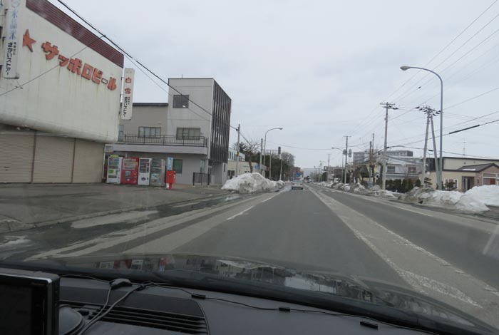 webnews今朝の北見／常盤通り、さかい商店前から北見市民会館方向