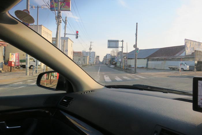 webnews今朝の北見／交差点から北４条通り側のパレスビル方向