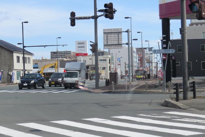 webnews今朝の北見／写真奥が北見駅方向