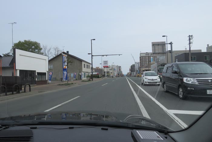 webnews今朝の北見/五差路から北見駅方向