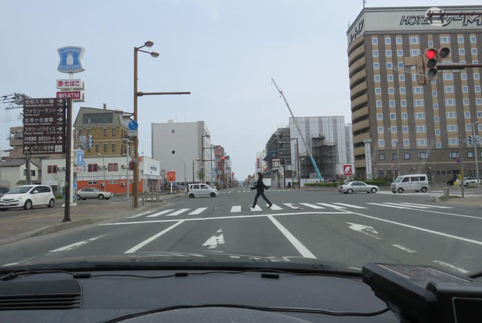webnews今朝の北見/国道39号、大通りの西4丁目通り交差点