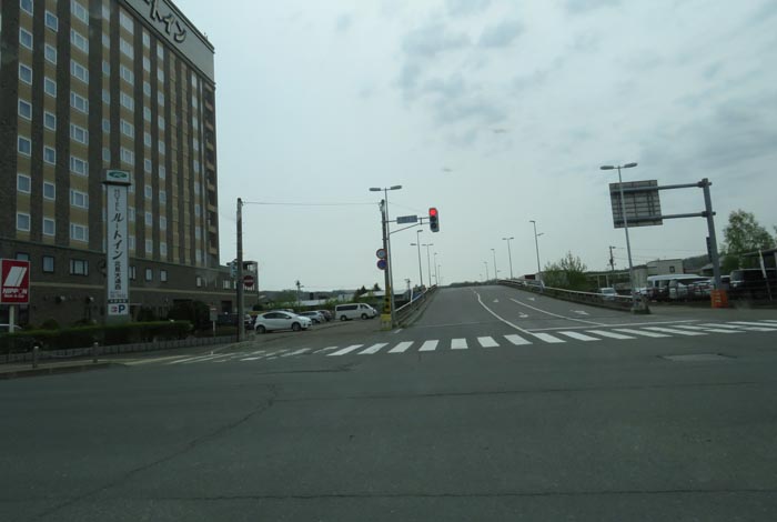 webnews今朝の北見/西4丁目通りの跨線橋側