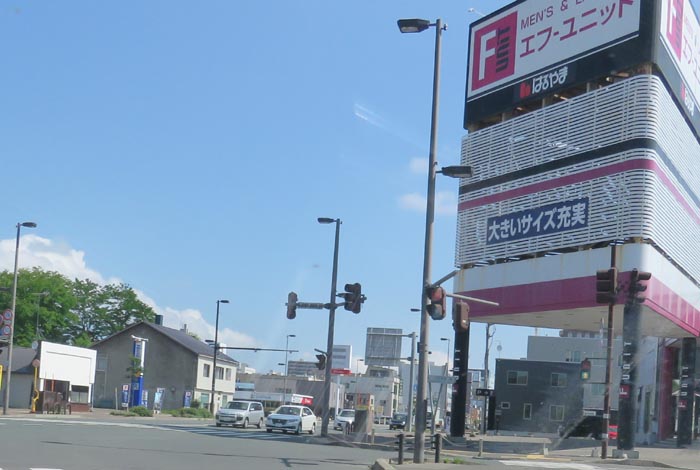 webnews今朝の北見／写真奥が北見駅方向