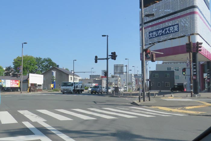 webnews今朝の北見／写真奥が北見駅方向