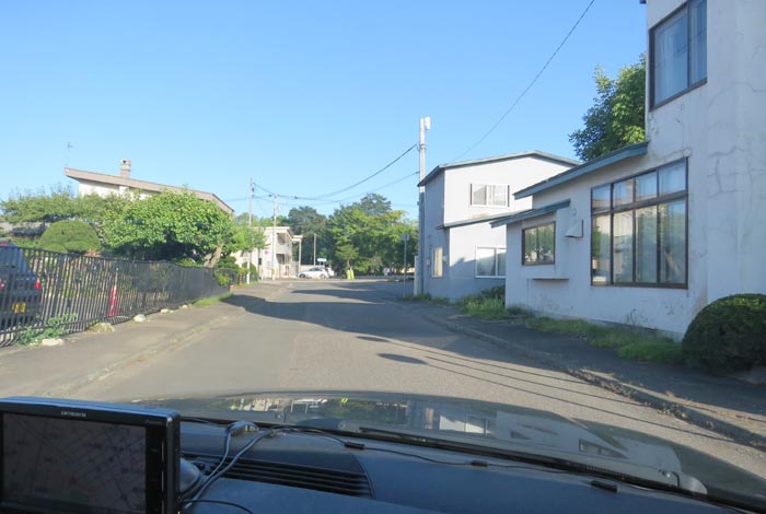 webnews今朝の北見／松浦水産駐車場裏の通り
