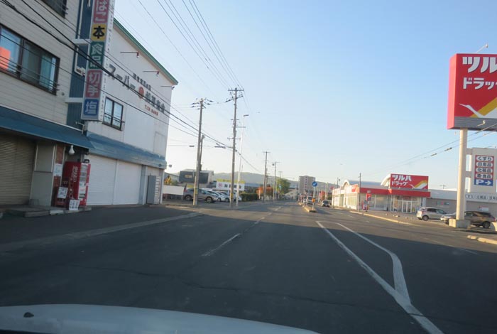 webnews今朝の北見／南大通り交差点から無加川橋方向