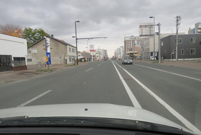 webnews今朝の北見/五差路から北見駅方向