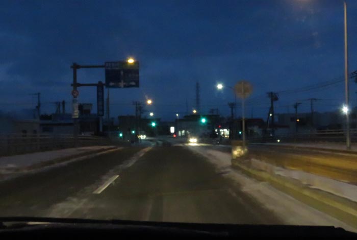 webnews今朝の北見／錦町の南岸通り交差点交差点