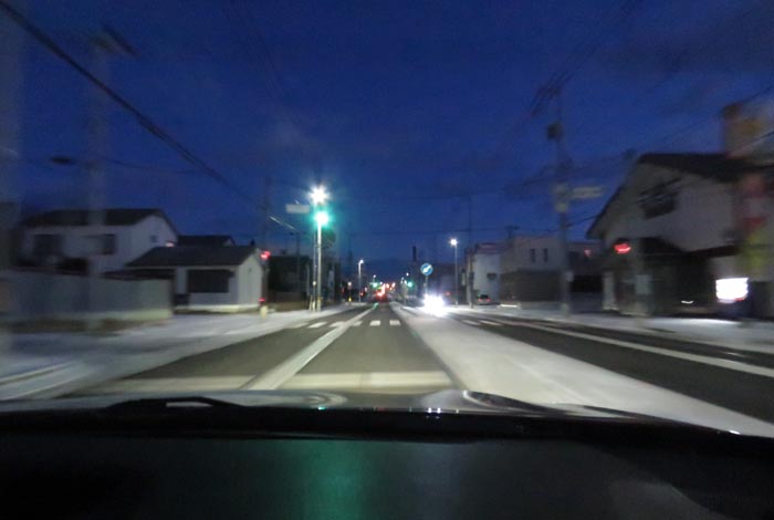 webnews今朝の北見／とん田通り、南大通り交差点から国道39号方向
