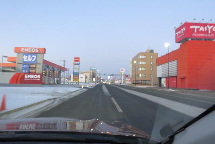 webnews今朝の北見／国道39号緑園通り方向