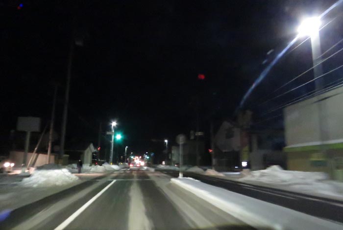 webnews今朝の北見／とん田通り、南大通り交差点から国道39号方向