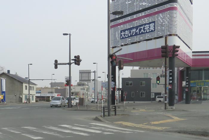 webnews今朝の北見／写真奥が北見駅方向