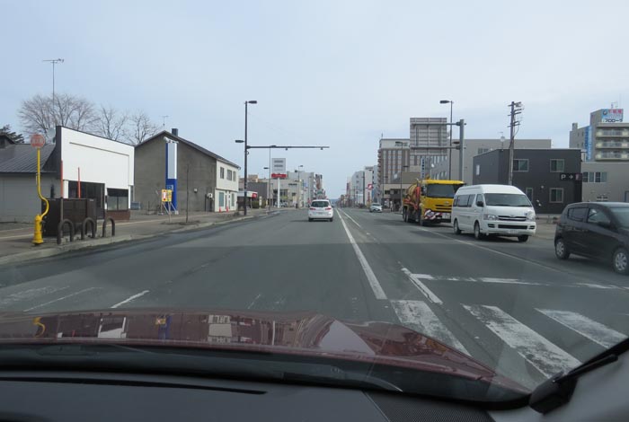 webnews今朝の北見/五差路から北見駅方向