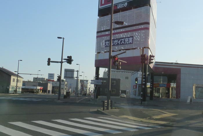 webnews今朝の北見／写真奥が北見駅方向