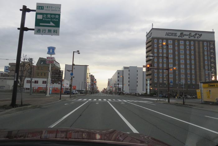 webnews今朝の北見/国道39号、大通りの西4丁目通り交差点