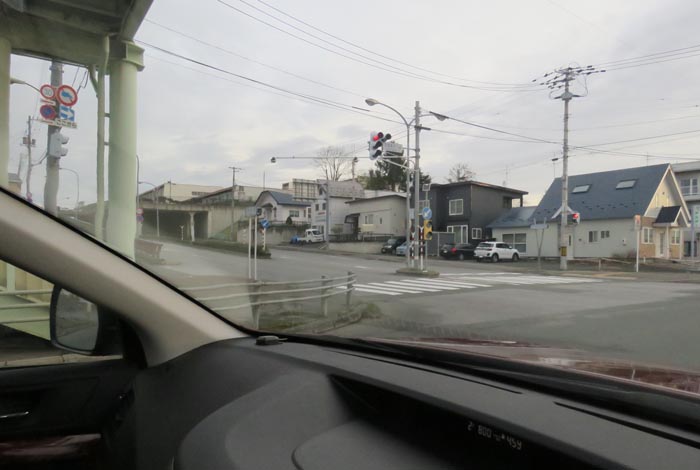 webnews今朝の北見/東9丁目歩道橋の交差点から左