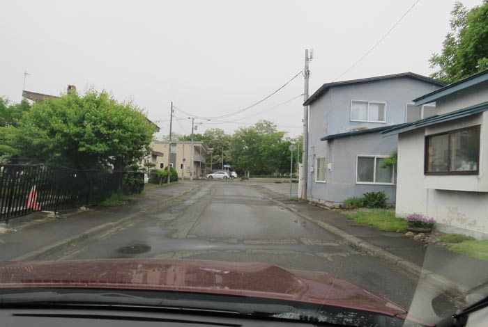 webnews今朝の北見／松浦水産駐車場裏の通り